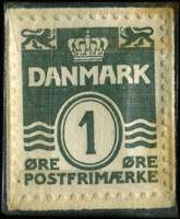 Timbre-monnaie Holbæk Ehrvervs-Og Turistkontor Telefon 895 - 1 øre sur fond bleu - Danemark - revers