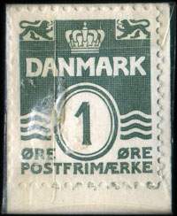 Timbre-monnaie Guldsmed J. Holm - Chr. IX Gade - forhen Sv&aelig;rtegade - TLF. 6731, 14240 - 1 &oslash;re sur fond blanc - Texte noir - Type 2 - Danemark - revers