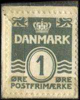 Timbre-monnaie Folkebanken - 1 &oslash;re sur fond bleu (exemplaire 2) - Danemark - revers