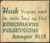 Timbre-monnaie Husk Vognen med de røde Segl og Hjul Københavns Pølsevogne - Amager 5115 - Danemark