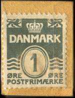Timbre-monnaie Ideal Blok PP - 1 �re sur carton jaune - Danemark - revers