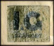 Timbre-monnaie I.G Jacobsen - 1 &oslash;re sur carton blanc - Danemark - avers