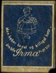 Timbre-monnaie Man kober bedst og billigst hvor den lille Irma Pige bar - 1 &oslash;re sur fond bleu - Danemark - avers