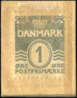 Timbre-monnaie J�gersborg Bageri - 1 &oslash;re sur carton jaune - Danemark - revers