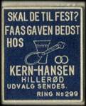 Timbre-monnaie Kern-Hansen bleu - Danemark