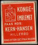Timbre-monnaie Kern-Hansen rouge - Danemark