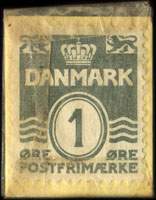 Timbre-monnaie Kiosken - Maagevej 18 - har haben Hverdage - S�ndage - Kl 7,30 - 21 - 1 &oslash;re sur carton jaune - Danemark - revers