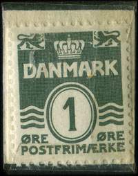 Timbre-monnaie K�b Istedgaards Rugsigtebr�d - Istedgade 64 - 1 &oslash;re sur fond bleu - Danemark - revers