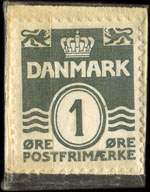 Timbre-monnaie K�bmandsgaarden - Lyngby 692 - Dansk Emballage Industri C. 15615 - 1 &oslash;re sur fond rouge - Danemark - revers
