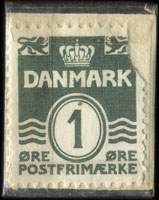 Timbre-monnaie Ring til KOCH det vil voere nok Amager Halvtreds g�r Dem tilfreds - Holmblradsqade 78 - 1 &oslash;re sur fond noir - Danemark - revers