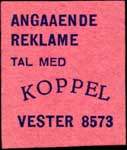 Timbre-monnaie Koppel - carton rose - Danemark
