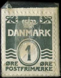 Timbre-monnaie Magnavox radio - 1 &oslash;re sur fond bleu - Danemark - revers