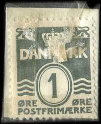 Timbre-monnaie Deres boghandler har den Mogens Tranberg selv amor kan fejle - 2 oplag - kr 4 - 1 �re avec motif bleu sur carton blanc - Danemark - revers