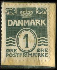Timbre-monnaie Deres boghandler har den Mogens Tranberg selv amor kan fejle - 2 oplag - kr 4 - 1 �re avec motif noir sur carton blanc - Danemark - revers