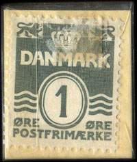 Timbre-monnaie Deres boghandler har den Mogens Tranberg selv amor kan fejle - 2 oplag - kr 4 - 1 �re avec motif orange sur carton beige - Danemark - revers