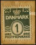 Timbre-monnaie M&oslash;llen - Blaagaardsgade 3  - 1 &oslash;re sur carton blanc exemplaire 1 - Danemark - revers
