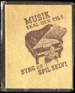 Timbre-monnaie Musik skal der til - Syng og spil selv - carton jaune - Danemark