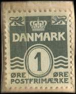 Timbre-monnaie Boger = Papir - E. Ottesen - N. Ebbesens  V. 23 - Eva 965  - 1 &oslash;re sur carton gris - Danemark - revers
