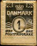 Timbre-monnaie Papir - De mangler aldrig - Papir - C. 1405 - 1 &oslash;re sur fond bleu - Danemark - revers