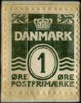 Timbre-monnaie Papir - De mangler aldrig - Papir - C. 1405 - 1 &oslash;re sur fond jaune - Danemark - revers