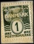 Timbre-monnaie Papir - De mangler aldrig - Papir - C. 1405 - 1 &oslash;re sur fond marron - Danemark - revers
