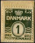 Timbre-monnaie Papir - De mangler aldrig - Papir - C. 1405 - 1 &oslash;re sur fond rouge - Danemark - revers