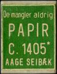 Timbre-monnaie Papir vert - Danemark