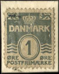 Timbre-monnaie Parfumerie - Slotsgade 7 - Tlf. Nora 1849 x - 1 �re sur carton blanc - Danemark - revers