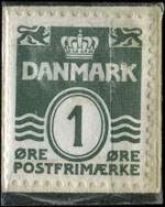 Timbre-monnaie Parfumeri Lulu - Goth.8277 - Peter Bangsvej 75 - 1 &oslash;re sur fond vert - Danemark - revers