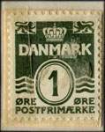 Timbre-monnaie Perutz Foto Film - 1 &oslash;re sur fond rouge - Danemark - revers