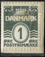 Timbre-monnaie Perutz Foto Film - 1 &oslash;re sur fond vert - Danemark - revers