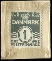Timbre-monnaie Regama Amager Varehus - 1 �re sur carton blanc - Danemark - revers