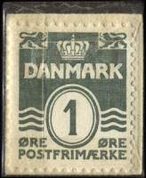 Timbre-monnaie Schouw's Poser er bedst - 1 &oslash;re sur fond vert - Danemark - revers