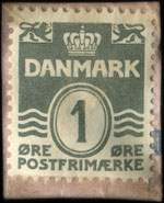 Timbre-monnaie Silles - Hjemmebageri - Griffenfeldtsg.  8. - 1 �re sur carton ros� - Danemark - revers