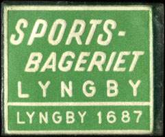 Timbre-monnaie Sports-Bageriet Lyngby - Lyngby 1687 - 1 �re sur fond vert - Danemark - avers