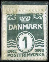 Timbre-monnaie Cykler - Radio - Barne-Vogne - Stjerneborg - Am. Brog. 163 - Am. 366 - 1 �re sur fond bleu - Danemark - revers