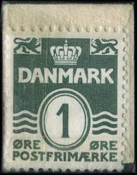 Timbre-monnaie Cykler - Radio - Barne-Vogne - Stjerneborg - Am. Brog. 163 - Am. 366 - 1 �re sur fond rouge - Danemark - revers