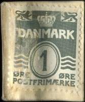 Timbre-monnaie Trikotage & Lingeri - Istedgade 126 - Vester 739 u - 1 &oslash;re sur fond blanc - Danemark - revers