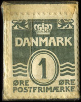 Timbre-monnaie Vitana - 1 øre sur fond bleu (exemplaire 2) - Danemark - revers