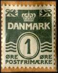 Timbre-monnaie Th. Vollbrecht - S�lvgade 92 - 1 �re sur carton ocre - Danemark - revers